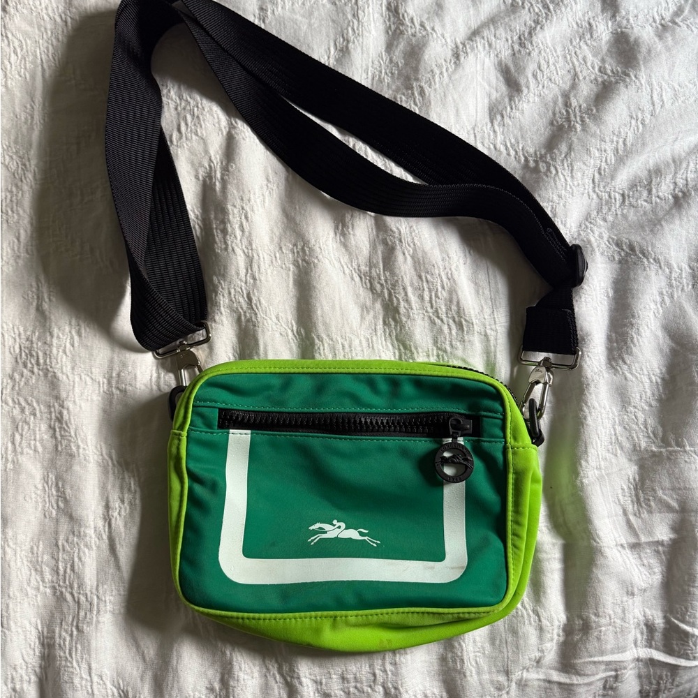 Longchamp Vibrant Green Crossbody Bag